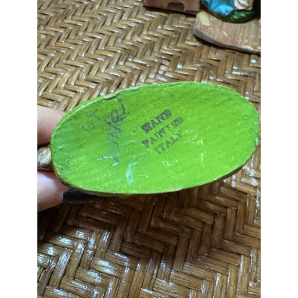 Vintage Hand-Painted Nativity Scene Set Of 12 Figurines And A Manger - Picture 10 of 15